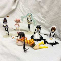 346 アニメ フィギュア 6体 まとめ売り 初音ミク まどか☆マギカ メイド系 プライズ 美少女