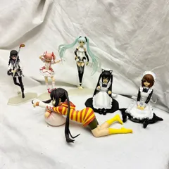 346 アニメ フィギュア 6体 まとめ売り 初音ミク まどか☆マギカ メイド系 プライズ 美少女