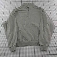 ◇ ⊇ ウェンズデイ wenzday ハーフジップスウェットプルオーバー グレー系 メンズL E  【1512220075915】