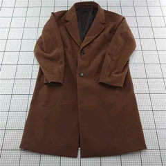 ◇ ⊇ ジーユー GU チェスターコート ブラウン系 Sサイズ メンズ E  【1512220075823】