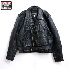 90s vintage WILSONS レザー ダブルライダースジャケット メンズ XLサイズ相当 ビッグサイズ オーバーサイズ