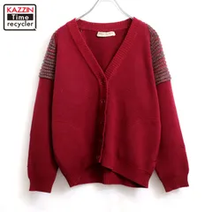 80s vintage YVES SAINT LAURENT デザイン ニットカーディガン レディース Mサイズ相当