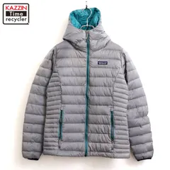 00s patagonia ダウンセーターフーディー パッカブル ダウンジャケット レディース 表記XSサイズ