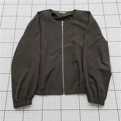 ◇ ⊇ ITEMS URBAN RESEARCH ノーカラージップブルゾン レディース Free ブラック系 E  【1512220077308】