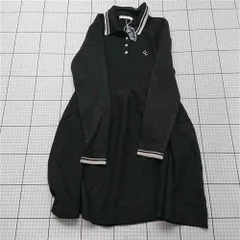 ◇ ⊇ チコ Chico CHZ1042209A0005 長袖ポロカラーニットワンピース ブラック系 レディース E  【1512220077285】