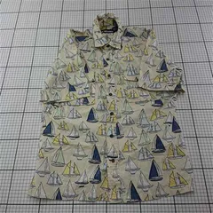 ◇ ⊂ レインスプーナー reyn spooner セーリング柄 半袖アロハシャツ S メンズ E  【1512220077537】