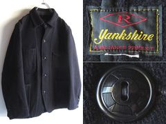 希少 Yankshire ヤンクシャー ピーコート レザー チェック ミリタリー