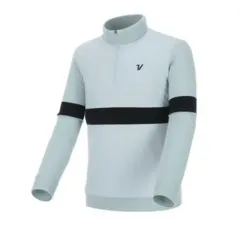 95 ボルビック 前面 ウーブンパッチ 防風 ハーフジップ ウール ニット