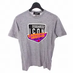 ディースクエアード DSQUARED2 21SS アイコン ロゴプリント Tシャツ カットソー 半袖 XS グレー S80GC0015 国内正規