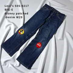 Levi's　505-0217　BIG-E　Disneyパッチ付き　デニムパンツ　インディゴ　W29／W33表記　we0248