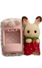 シルバニアファミリー 赤ちゃんデザートパーティー チョコうさぎ 生産終了品 いちごうさぎ