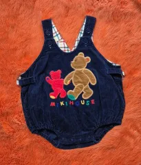 ミッキーハウス クマ ドール コーデュロイ ロンパース ベベ 85