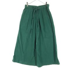 green label relaxing グリーンレーベルリラクシング ワイド クロップドパンツ 38 グリーン ユナイテッドアローズ レディース 古着
