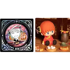 銀魂 神楽 2025 誕生日 缶バッジ & ポテポテ セット