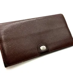 dunhill ダンヒル　財布　ウォレット　レザー　ブラウン系　二つ折り　ヴィンテージ　オールド