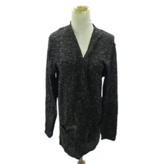 アーバンリサーチ URBAN RESEARCH タグ付き ニット ロングカーディガン 混紡 長袖 40 黒 ブラック 1024 ■YHS6