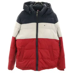 TOMMY HILFIGER トミーヒルフィガー 中綿ジャケット M レッド系 メンズ 古着