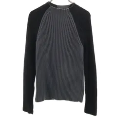 美品 ARMANI EXCHANGE アルマーニエクスチェンジ 90s オールド 長袖 ニット L グレー系 セーター メンズ 古着