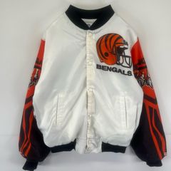 80s NFL vintage チョークライン シンシナティ・ベンガルズ ☆80年代USA製タグ付き新品！チョークライン NFLベンガルズ スタジャン