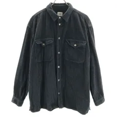 ZARA ザラ 長袖 コーデュロイ シャツ XL グレー メンズ 古着