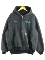 【現状渡し品】Carhartt カーハート ACTIVE JACKET J130 BLK アクティブ ジャケット アウター 企業ロゴ 【146-260115-rt-06-tag】