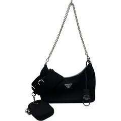 プラダ PRADA Re‐Edition 2005バッグ 1BH204 ブラック/SV金具 ナイロン レディース ショルダーバッグ