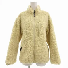 ファーストダウン FIRST DOWN ボアフリース ジャケット ショート丈 F 白 ホワイト アイボリー /AE