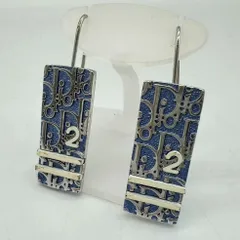 ◆Dior ディオール トロッター ピアス ロゴ Christian Dior クリスチャンディオール 中古 um KBA1