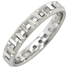 ティファニー Tiffany & Co リング 指輪 Tトゥルー ナロー リング ホワイトゴールド AU750 18K WG Tパターン  13.5号 62508302 【箱】【中古】