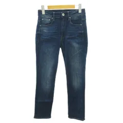 ジースターロウ G-Star RAW デニムパンツ ジーンズ ハイストレート ジップフライ 27/32 インディゴブルー 0921 ■YHS5