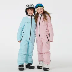 スキーウェア 子供 男の子 女の子 冬 アウトドア 防水 防寒 厚手 スノーボード スキー つなぎのサムネイル