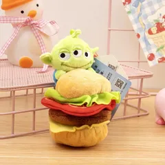 公式 リトルグリーンメン ぬいぐるみキーホルダー ハンバーガーVerのサムネイル