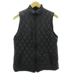 ジャンフランコフェレ GIANFRANCO FERRE GOLF 美品 リバーシブル キルティング ベスト ロゴ 中綿 黒 ブラック 42 XL