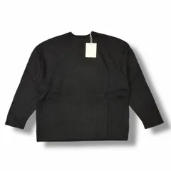 参考上代72600円 未使用 entire studios 25AW OVERSIZE KNIT CREWNECK オーバーサイズ ニット クルーネック セーター エンタイアスタジオ UNU-25-11065 ブラック XL/XXL （6758M）