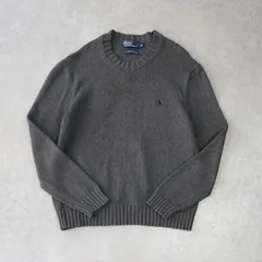 ポロ ラルフローレン  スモールポニーロゴ ウール ニット グレー