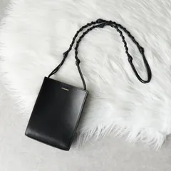 ジルサンダー タングル スモール ロゴ レザー ショルダーバッグ ブラック