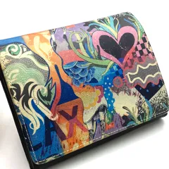 Paul Smith ポールスミス　財布　ウォレット　二つ折り　総柄　マルチカラー　プリント