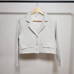 (新品) クロップド ツイード ジャケット