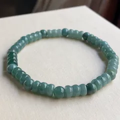 翡翠 天然石 翡翠ブレスレット 本翡翠 ブレスレット 藍水翡翠 翡翠A貨