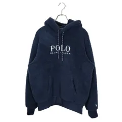 POLO RALPH LAUREN ポロラルフローレン POLO刺繍 ボア パーカー フリース S＃0200011610 M ネイビー メンズ