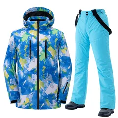 スキーウェア スキー 防寒 防水 スキーセット スキーウェア 男女兼用 スキー パンツ オーバーオール 保温 スキーギア