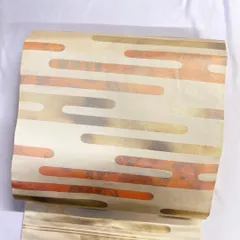 名古屋帯　ヱ霞　霞　金糸　着物　112tz