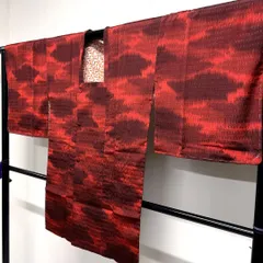 道行コート　膨れ織　花織風　雲　ぼかし　着物　111tz