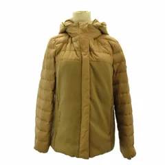 クリッツィア KRIZIA EVEX 近年 ダウンジャケット 2way フーデット 素材切替 40 茶 ブラウン ■GY09 0502