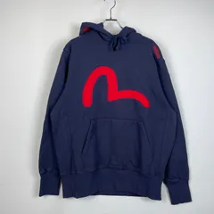 【中古品】PALACE パレス × EVISU エヴィス 別注 コラボ SEAGULL HOOD P24EVCS003 シーガル フード 長袖 トップス プルオーバー パーカー 【142-260115-yo-17-tei】