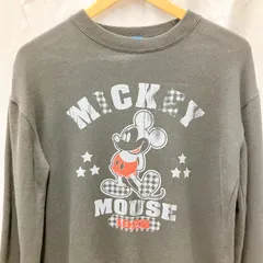 Disney ディズニー ミッキーマウス スウェットトレーナー サイズM ブラック黒 綿100% カジュアル かわいい
