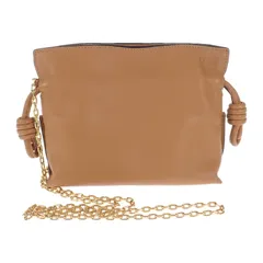 ロエベ LOEWE フラメンコクラッチ ナノ A411FC6X01 2WAYバッグ ショルダーバッグ カーフ ウォームデザート レディース　ベージュ系 ミニバッグ 美品 人気【中古】【Aランク】