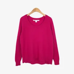 55 ダイアン フォン ファステンバーグ ピンク ピュア カシミア ニット