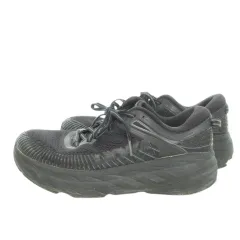 ホカオネオネ HOKA ONE ONE M BONDI 7 ランニングシューズ スニーカー ローカット レースアップ メッシュ ロゴ 25cm 黒 ブラック /MN7 ■GY01