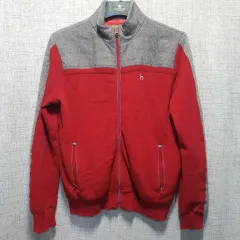 HAZZYS ヘジス ゴルフ メンズ 防風 ウール ニット ジップアップ 100